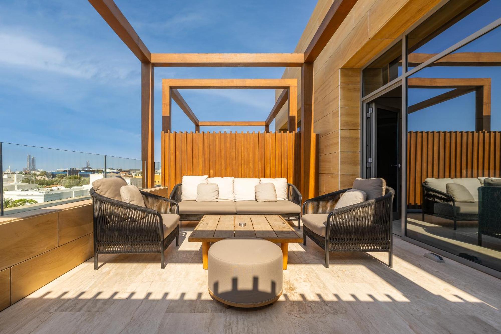 Shirvan Hotel City Yard Dzsidda Kültér fotó The Terrace